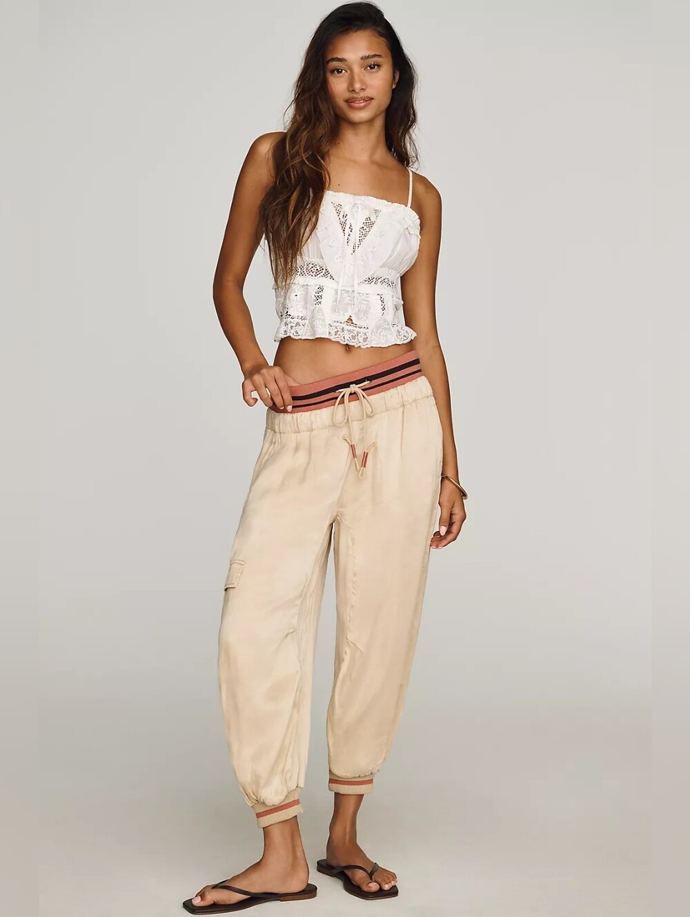 NWT Anthropologie Pilcro Cargo Jogger Pants In L